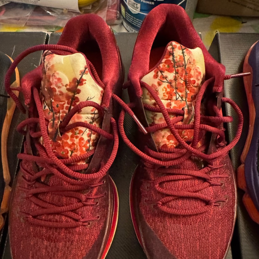 Nike Red Athletic Shoes Modern Design